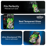 Anime Green Splash Glass Case for Nothing CMF Phone 1