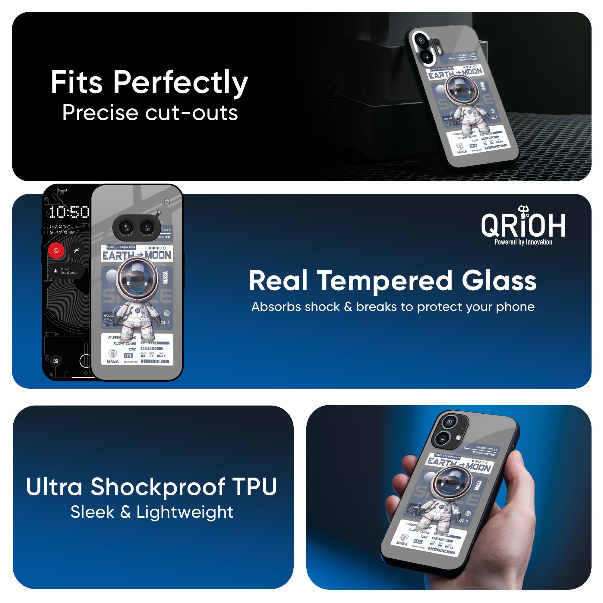 Space Flight Pass Glass Case for Nothing CMF Phone 1