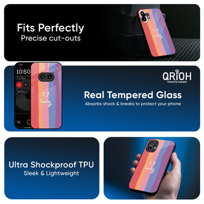 Lucky Abstract Glass Case for Nothing CMF Phone 1