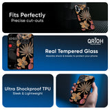 Lines Pattern Flowers Glass Case for Nothing CMF Phone 1