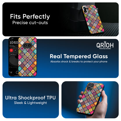 Multicolor Mandala Glass Case for Nothing CMF Phone 1