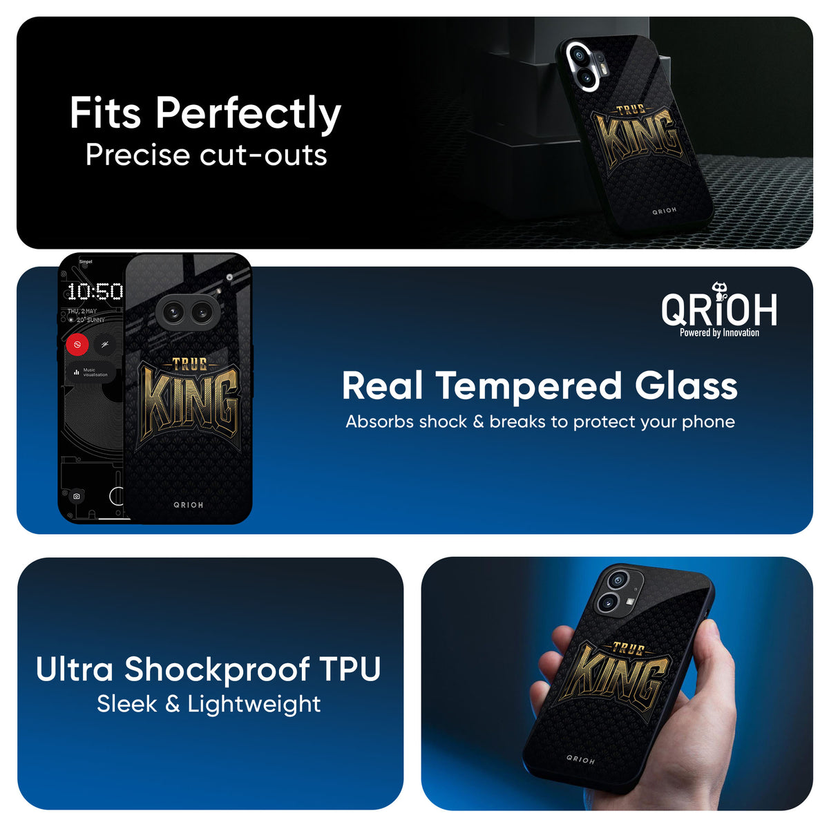 True King Glass Case for Nothing CMF Phone 1