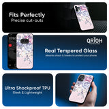 Elegant Floral Glass Case for Nothing CMF Phone 1