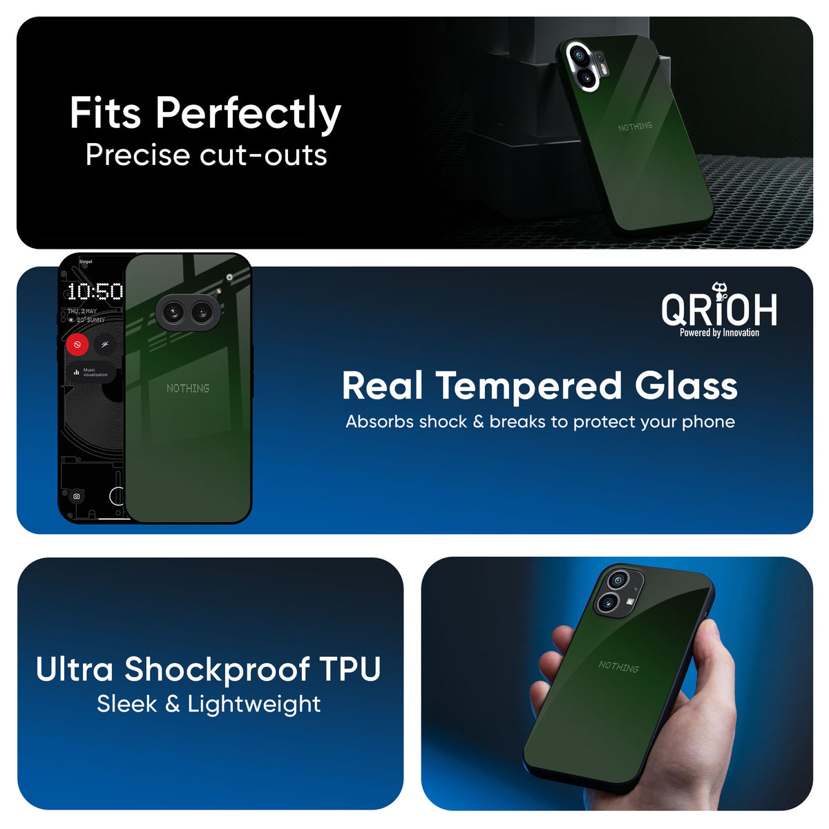 Deep Forest Glass Case for Nothing CMF Phone 1
