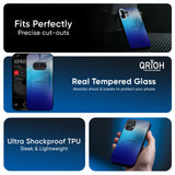 Blue Rhombus Pattern Glass Case for Nothing CMF Phone 1