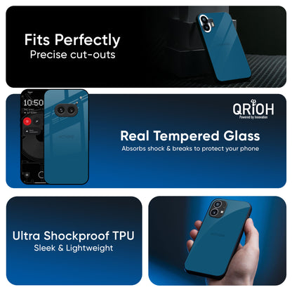 Cobalt Blue Glass Case for Nothing CMF Phone 1