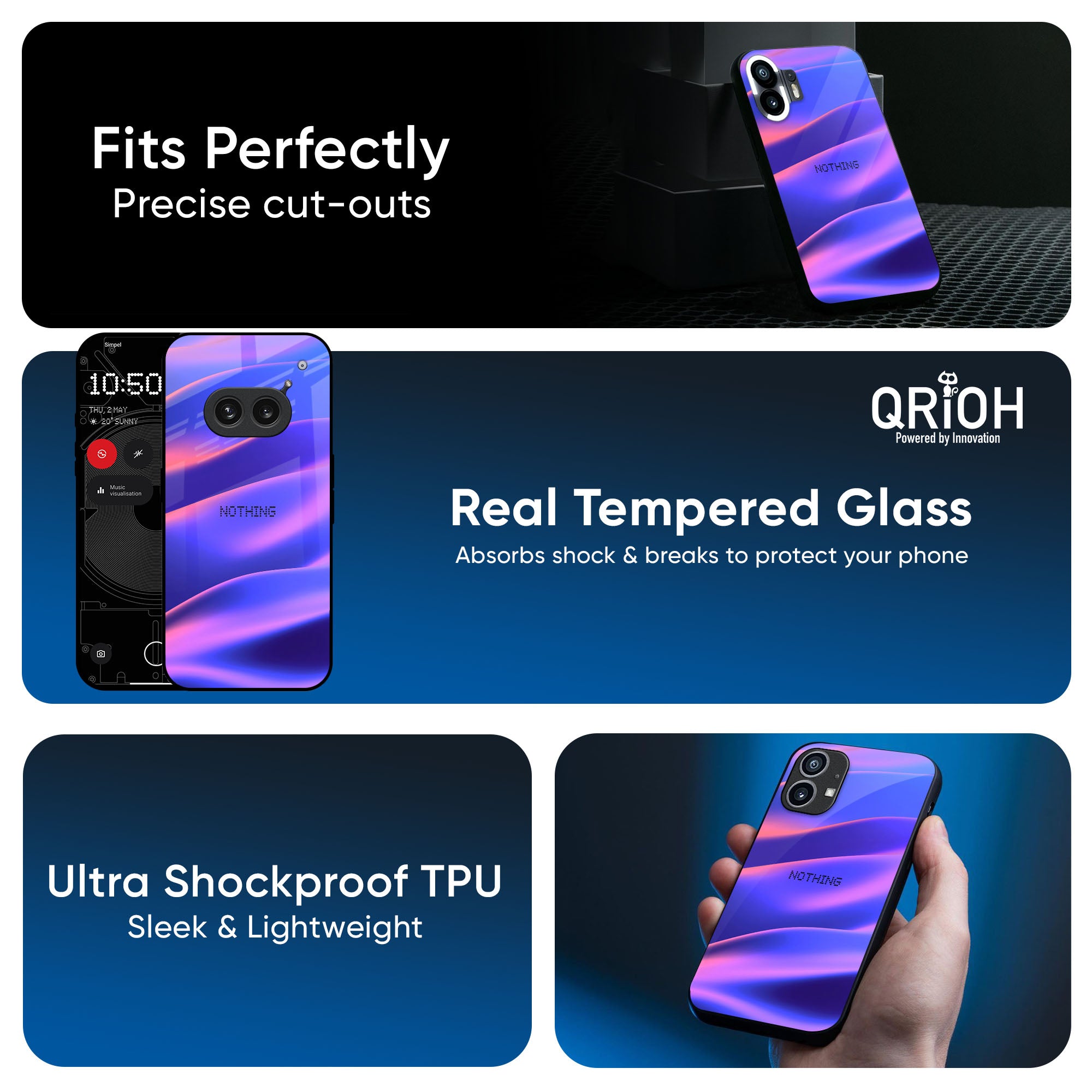 Colorful Dunes Glass Case for Nothing CMF Phone 1