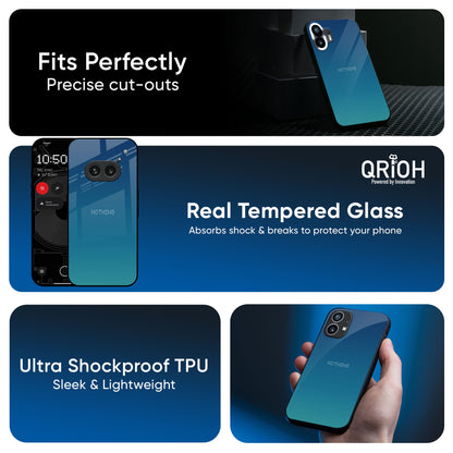 Celestial Blue Glass Case For Nothing CMF Phone 1