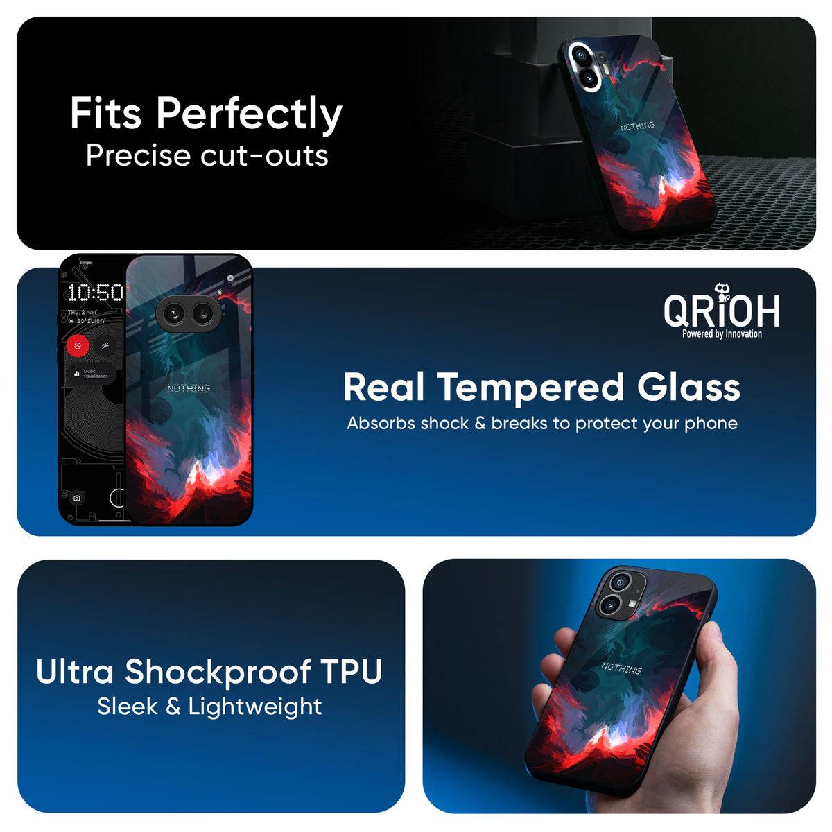 Brush Art Glass Case For Nothing CMF Phone 1