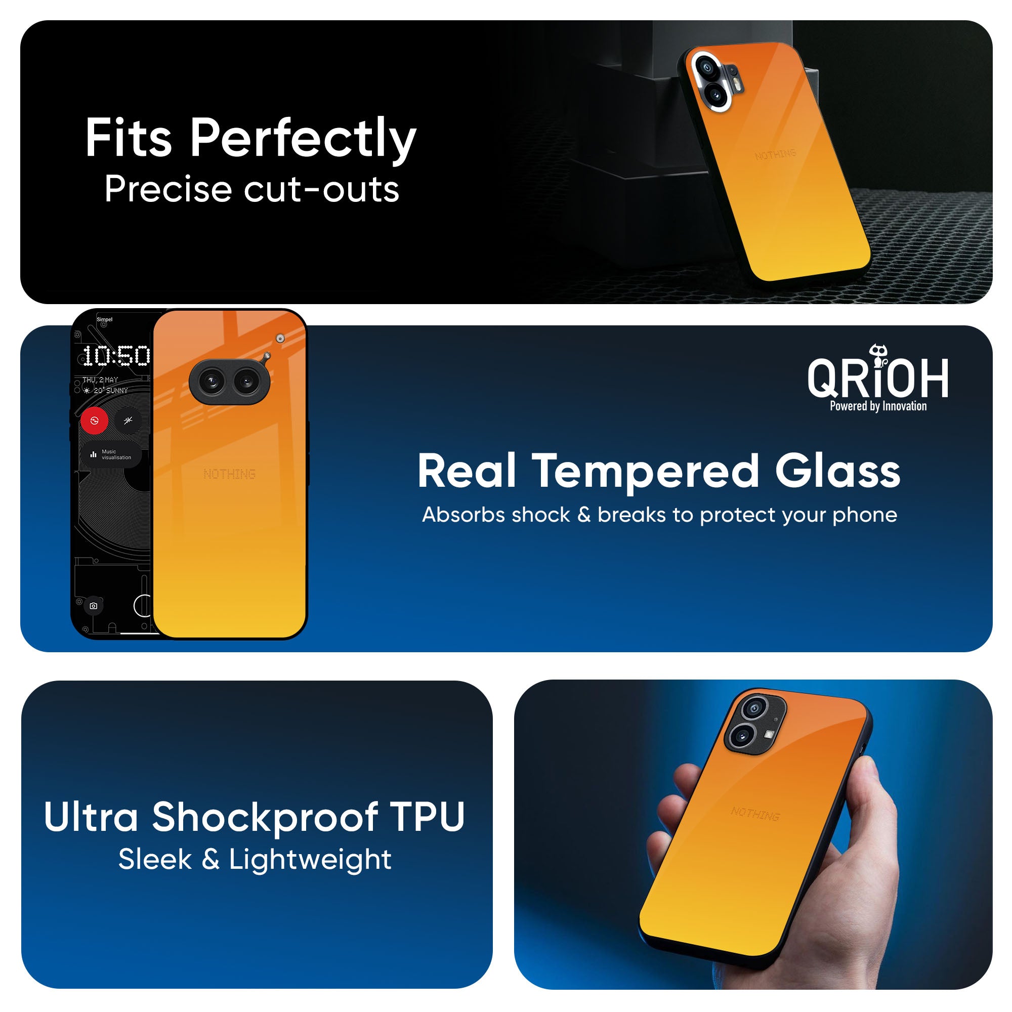 Sunset Glass Case for Nothing CMF Phone 1