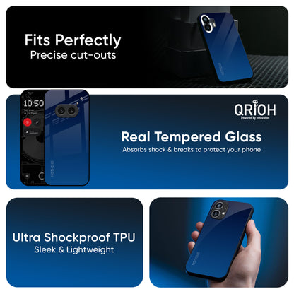 Very Blue Glass Case for Nothing CMF Phone 1