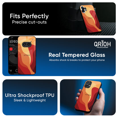 Magma Color Pattern Glass Case for Nothing CMF Phone 1