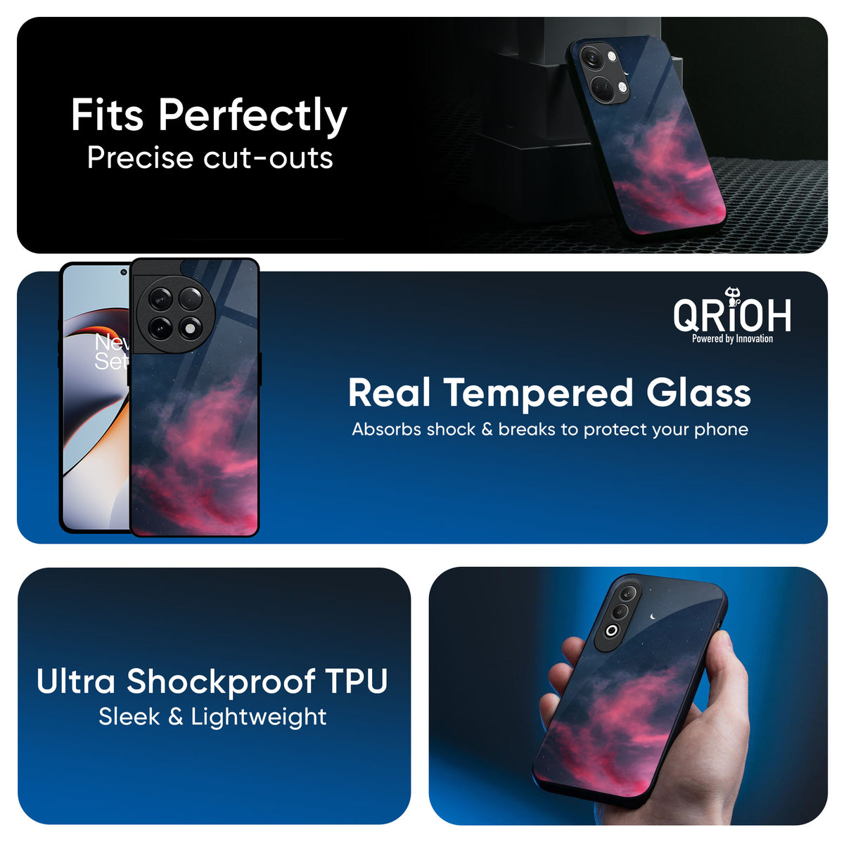 Moon Night Glass Case For OnePlus Nord 4 5G