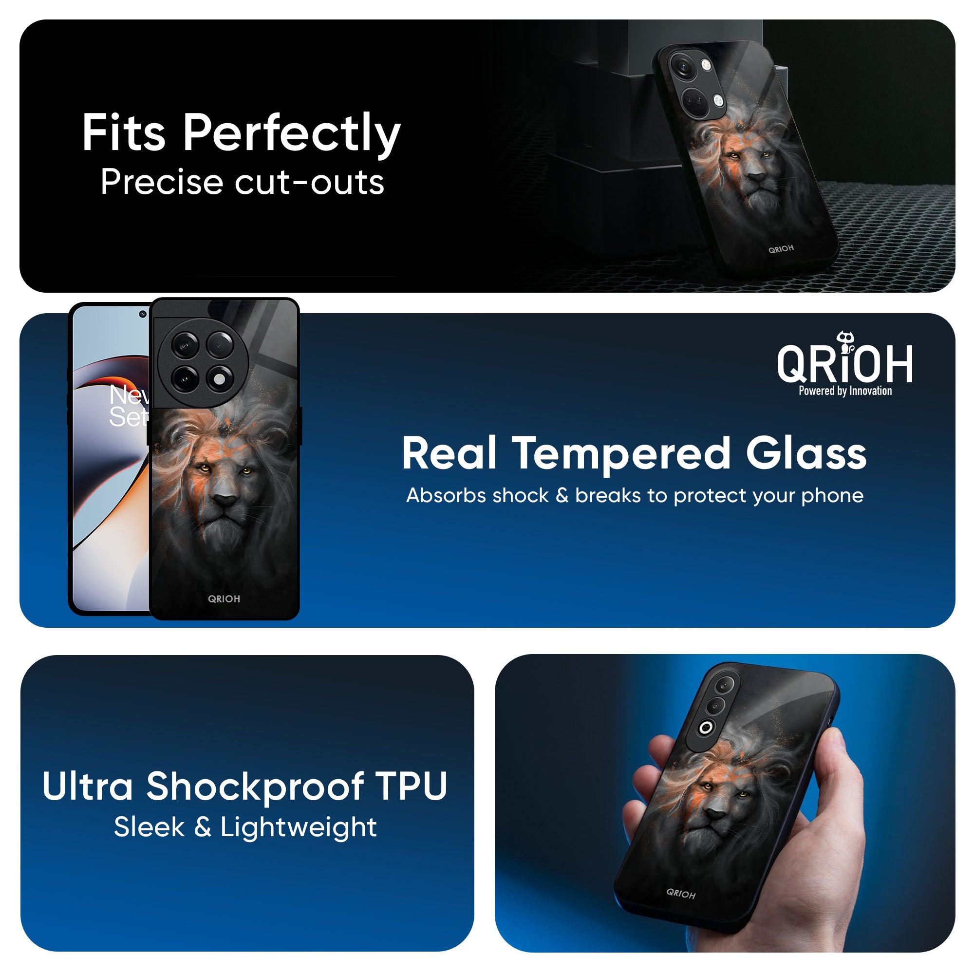 Devil Lion Glass Case for OnePlus Nord 4 5G