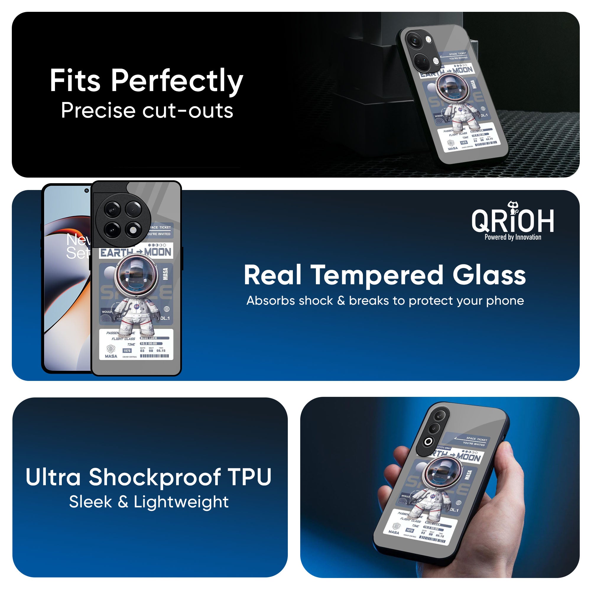 Space Flight Pass Glass Case for OnePlus 13