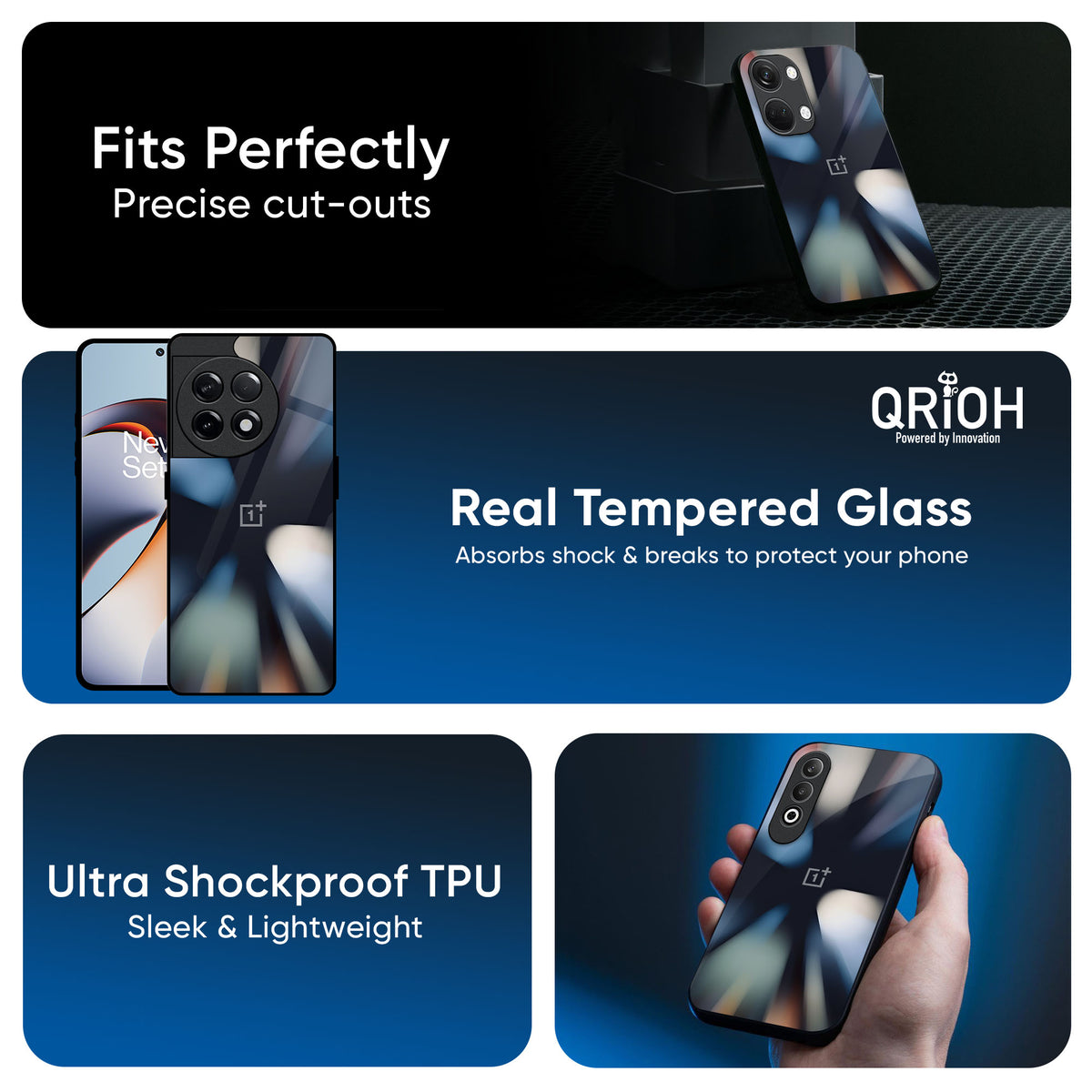 Colorful Illusion Glass Case for OnePlus Nord 4 5G