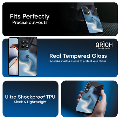 Blue Waves Glass Case for OnePlus Nord 4 5G
