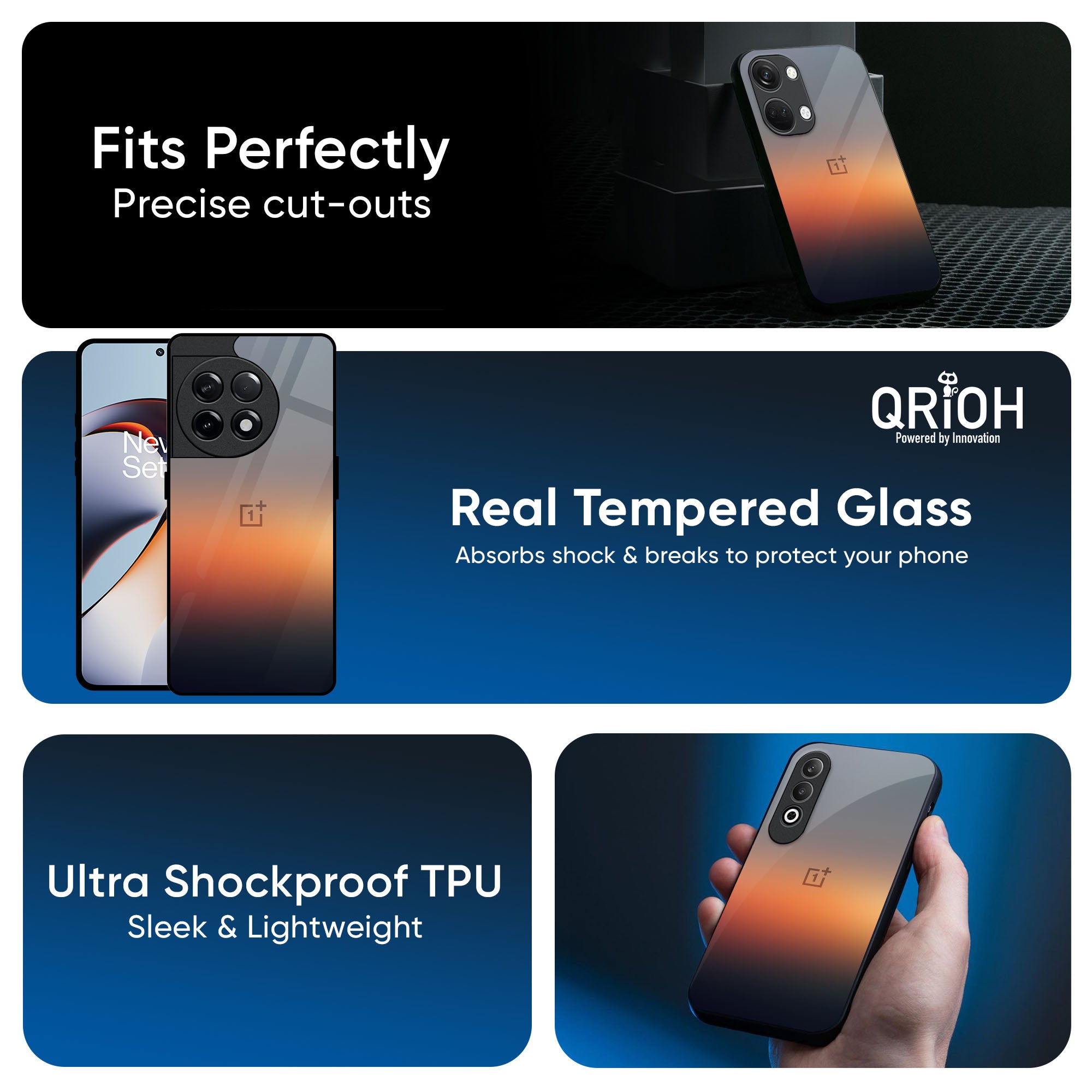 Aesthetic Orange Glass Case for OnePlus Nord 4 5G