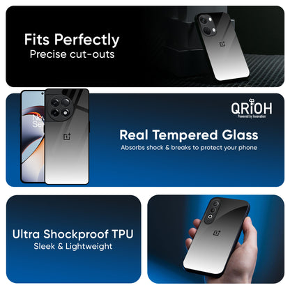 Zebra Gradient Glass Case for OnePlus 13