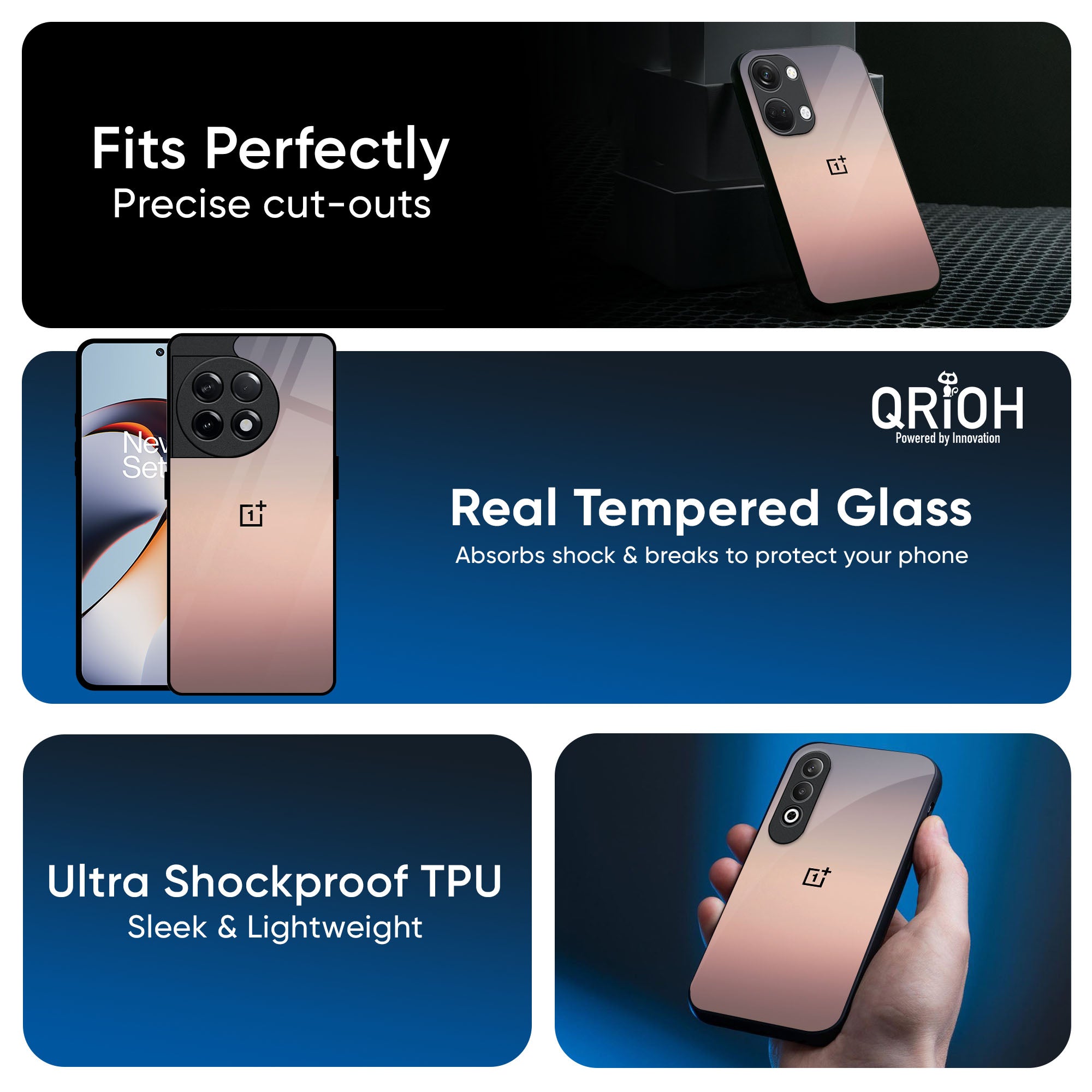 Golden Mauve Glass Case for OnePlus 13