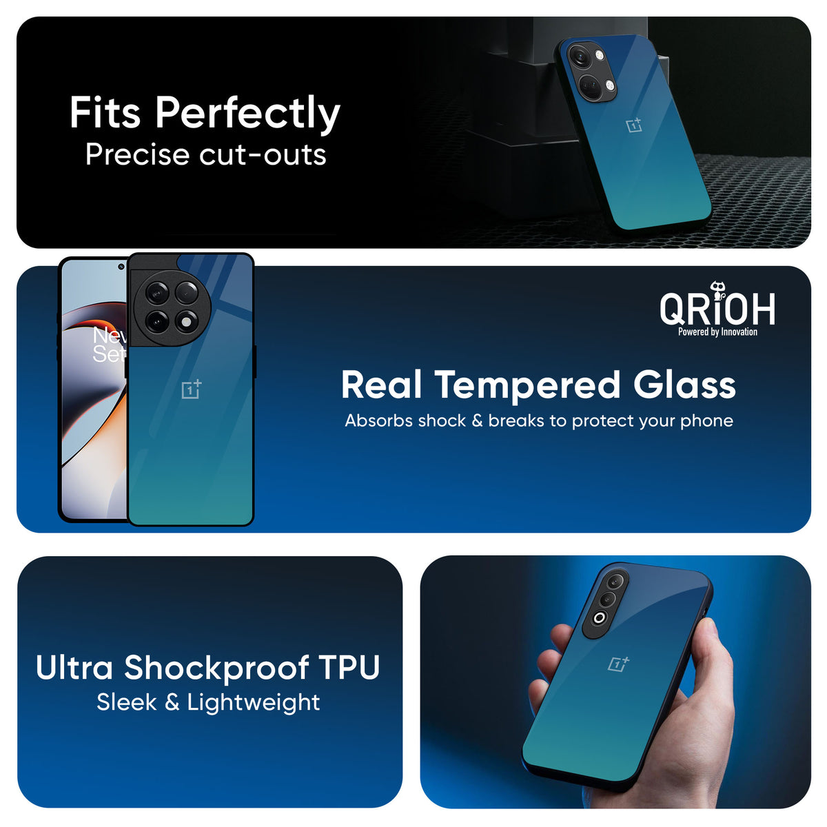 Celestial Blue Glass Case For OnePlus Nord 4 5G