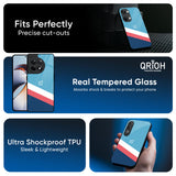 Pink & White Stripes Glass Case For OnePlus 13