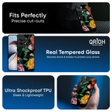 Flowers & Butterfly Glass Case for OnePlus 13