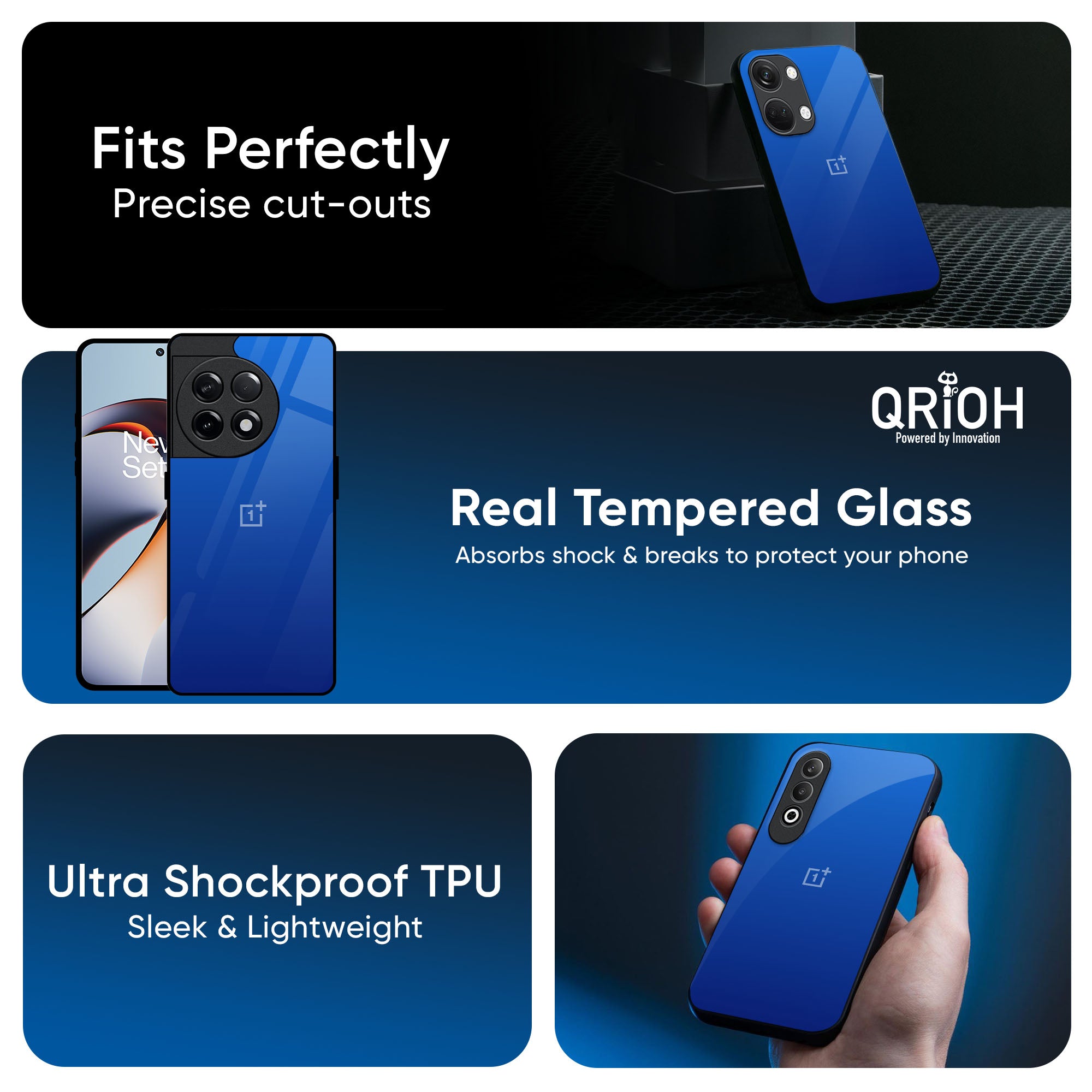 Egyptian Blue Glass Case for OnePlus Nord 4 5G