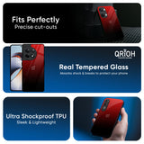 Maroon Faded Glass Case for OnePlus 13