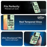 Travel Stamps Glass Case for OPPO A3 Pro 5G