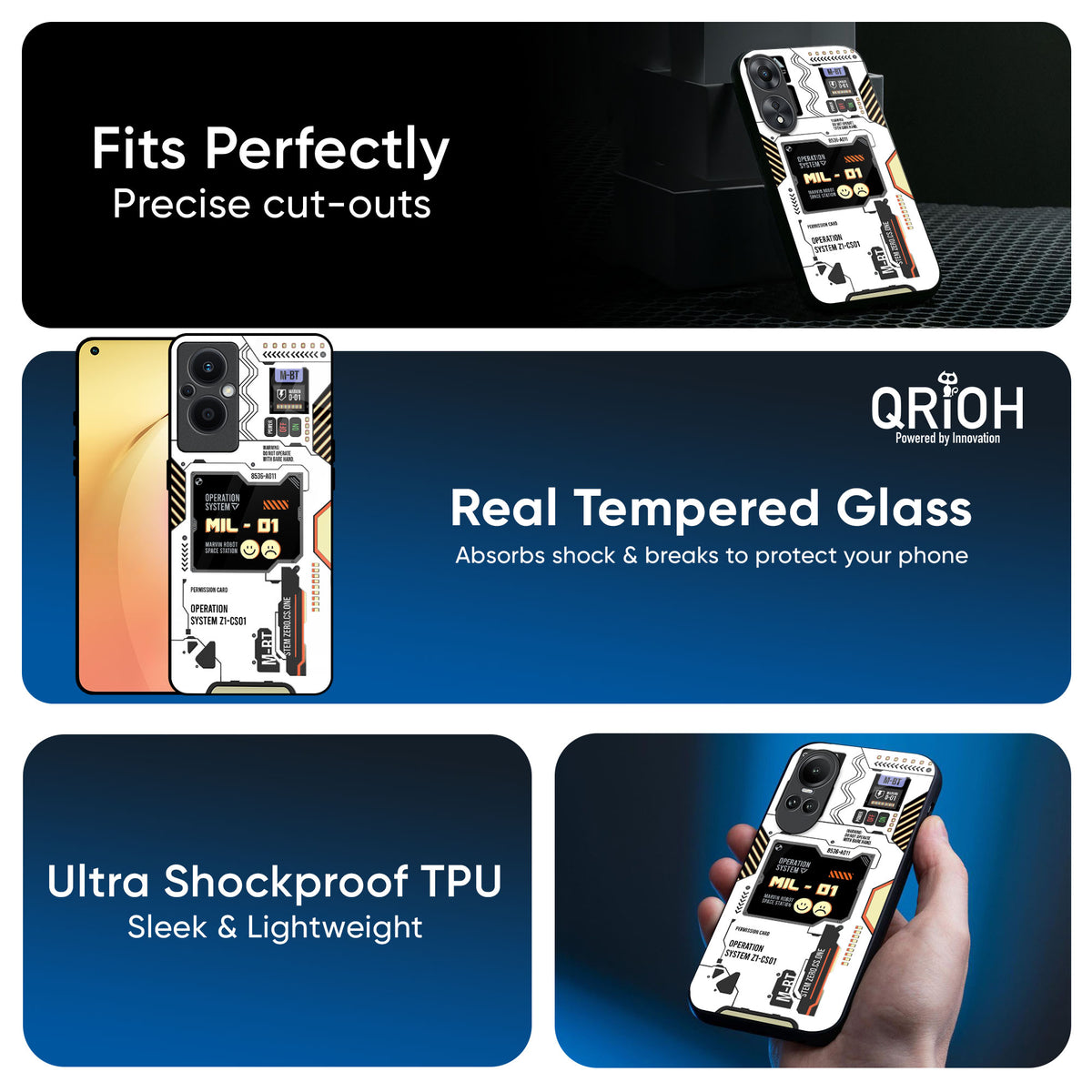 Tech Display Glass Case for OPPO F21 Pro 5G