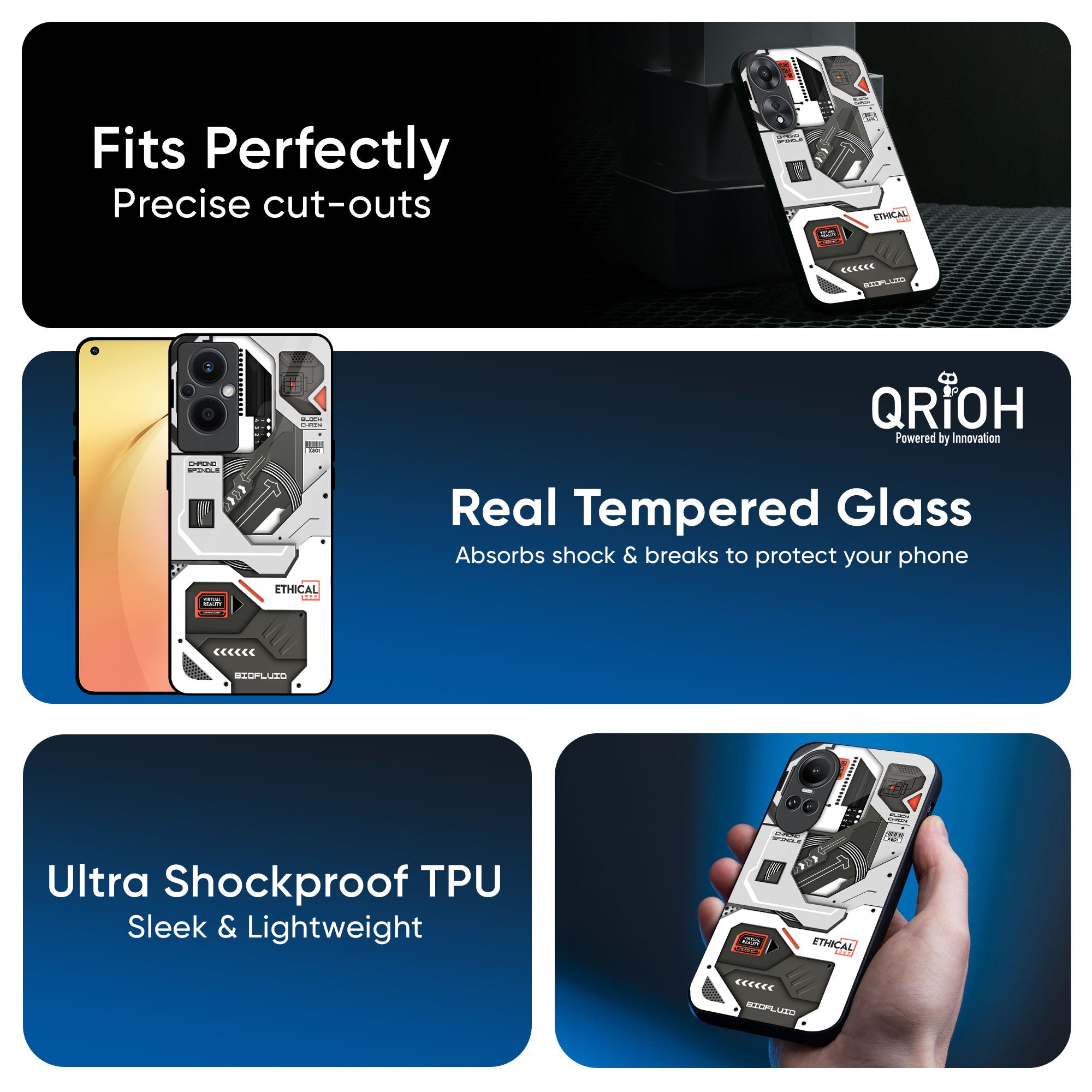 Explore Circuit Glass Case for Oppo Reno7 Pro 5G