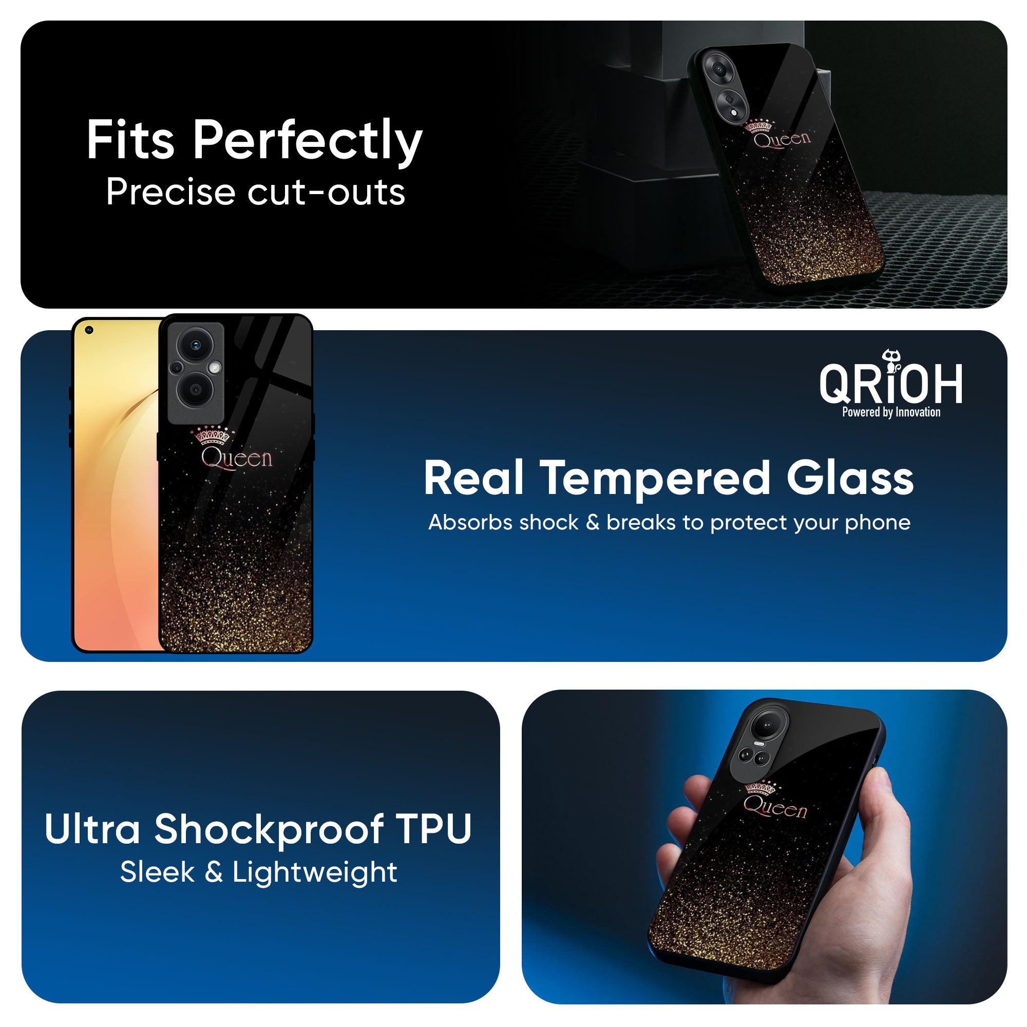 I Am The Queen Glass Case for OPPO A3 Pro 5G