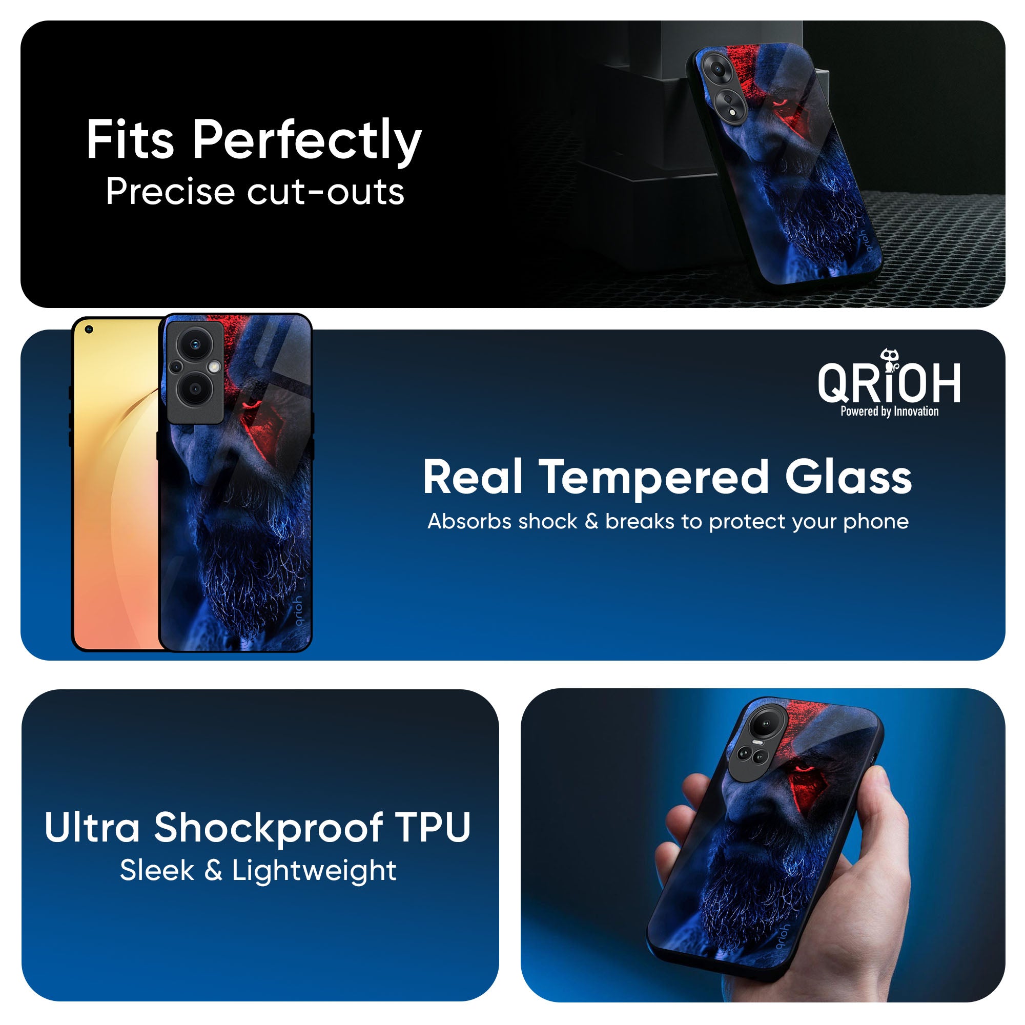 God Of War Glass Case For OPPO A3 Pro 5G