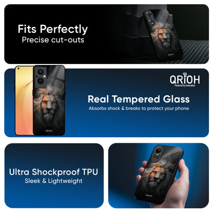 Devil Lion Glass Case for OPPO A3 Pro 5G