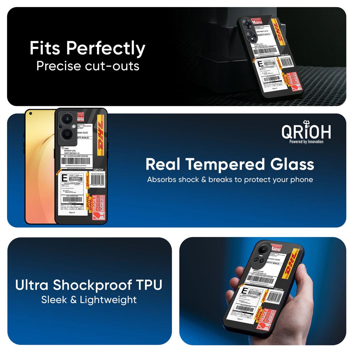 Cool Barcode Label Glass Case For OPPO A3 Pro 5G
