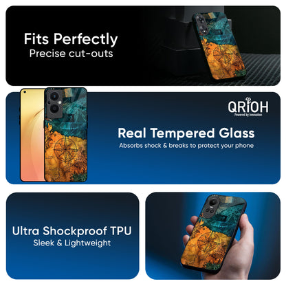 Architecture Map Glass Case for OPPO A3 Pro 5G