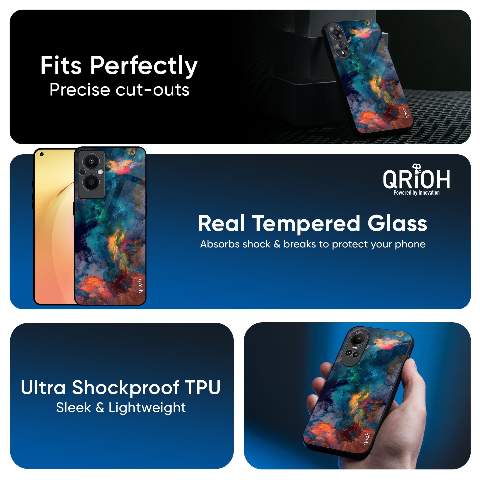 Cloudburst Glass Case for OPPO A3 Pro 5G