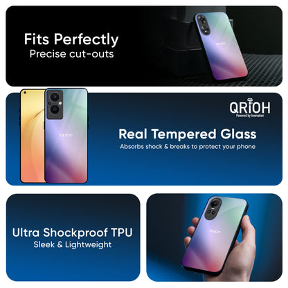 Abstract Holographic Glass Case for OPPO A3 Pro 5G