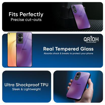 Ultraviolet Gradient Glass Case for OPPO A3 Pro 5G