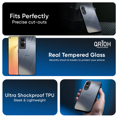 Space Grey Gradient Glass Case for OPPO A3 Pro 5G