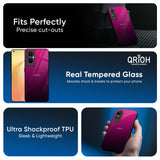 Purple Ombre Pattern Glass Case for OPPO A3 Pro 5G