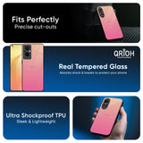 Pastel Pink Gradient Glass Case For OPPO A3 Pro 5G