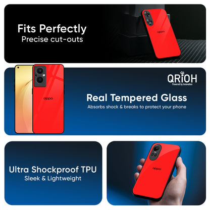 Blood Red Glass Case for OPPO A3 Pro 5G