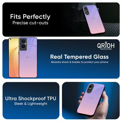 Lavender Gradient Glass Case for OPPO A3 Pro 5G