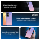Lavender Gradient Glass Case for OPPO A3 Pro 5G