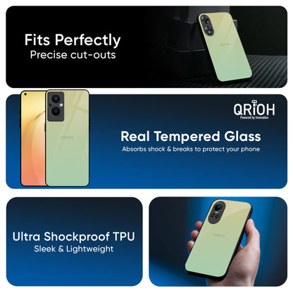 Mint Green Gradient Glass Case for OPPO A3 Pro 5G