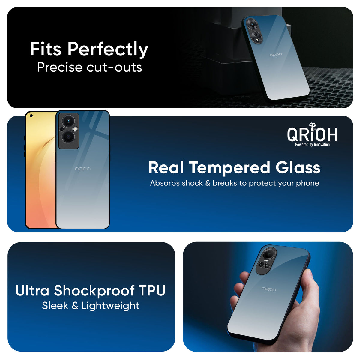 Deep Sea Space Glass Case for OPPO A3 Pro 5G