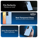 Pastel Sky Blue Glass Case for OPPO A3 Pro 5G