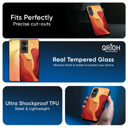 Magma Color Pattern Glass Case for OPPO A3 Pro 5G